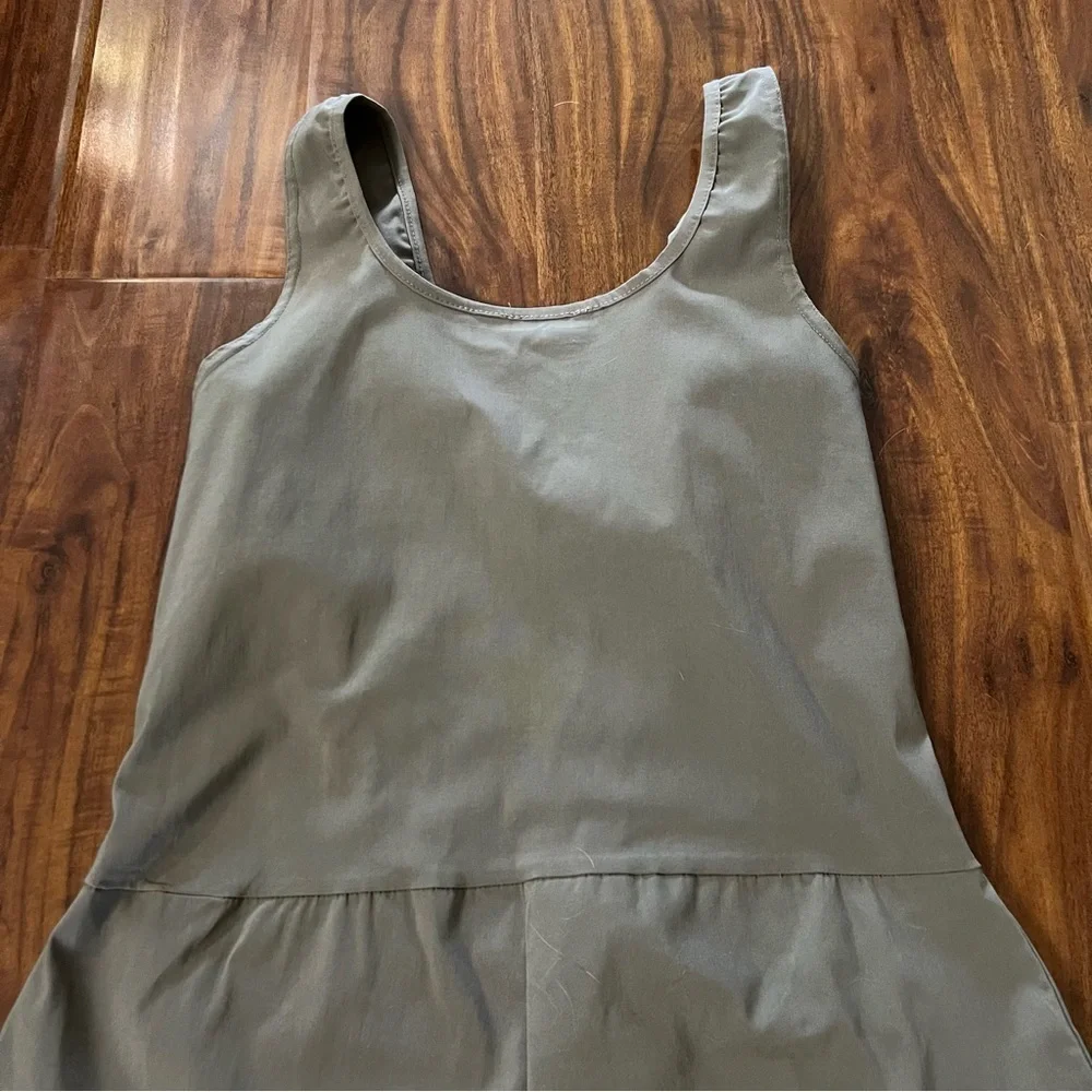 NWT PrettyLittleThing Taupe Hook and Eye Corset Detail Flared Jumpsuit size 12